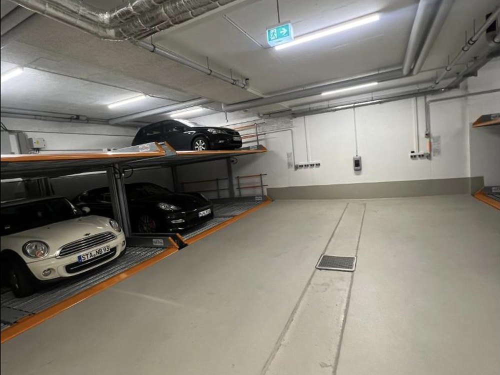Gereinigte Tiefgarage in einem Münchner Objekt