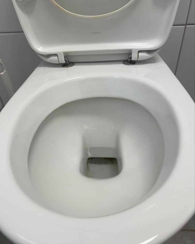 Sauberes WC-Becken